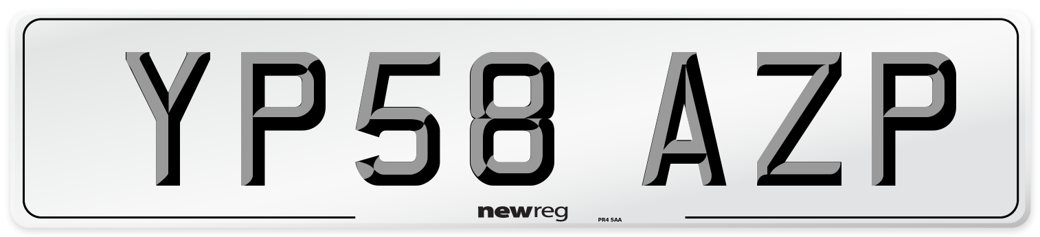 YP58 AZP Number Plate from New Reg